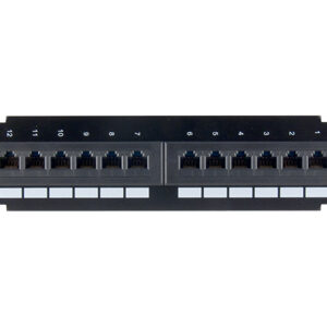 CAT 6 UTP patch panel, 12 port