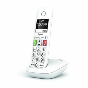 TELEFONO CORDLESS GIGASET E290 BIANCO NUMERI GRANDI