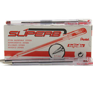 PENNA A SFERA SUPERB ROSSO (12 PEZZI)