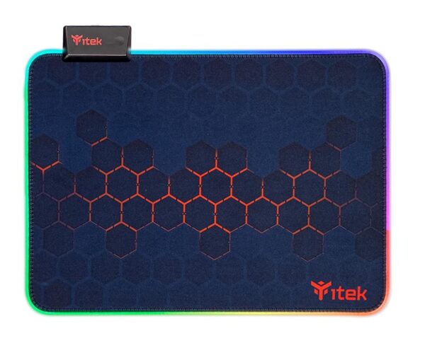 MOUSE PAD GAMING RGB E1 L - RGB 12 MODALITA' - NERO/ROSSO (ITMPE1RGBL)