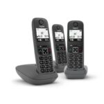 TELEFONO CORDLESS GIGASET AS490 TRIO NERO (L36852-H2810-K143)