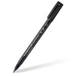 MARCATORE A PUNTA SINTETICA LUMOCOLOR PERMANENT 313 0.4MM NERO (10 PZ)