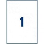 ETICHETTE AUTOADESIVE A4 210X297 100PZ