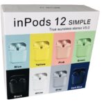 AURICOLARI BLUETOOTH WIRELESS INPODS 12 - COLORE NERO