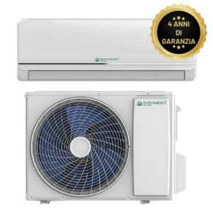 CLIMATIZZATORE WiFi AC124UI + AC124UE - UNITA' INTERNA + ESTERNA - 24000 BTU - INVERTER - POMPA DI CALORE - GARANZIA 4 ANNI