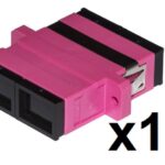 CONFEZIONE 12 ADATTATORI FIBRA OTTICA SC/SC MULTIMODE DUPLEX OM4 (LKSCD412)