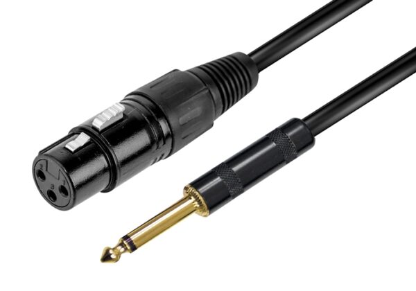 CAVO AUDIO XLR F - JACK 6.3MM MONO - 6MT (RDM C76)