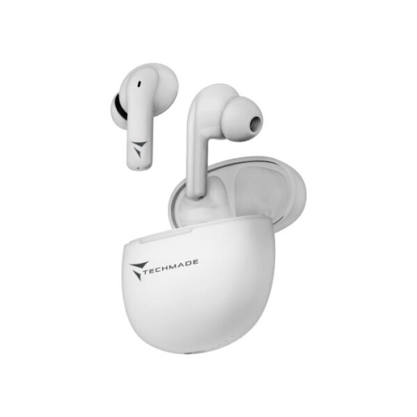 AURICOLARI BLUETOOTH EARBUDS CON BOX DI RICARICA BIANCO (TM-K201E-WH)