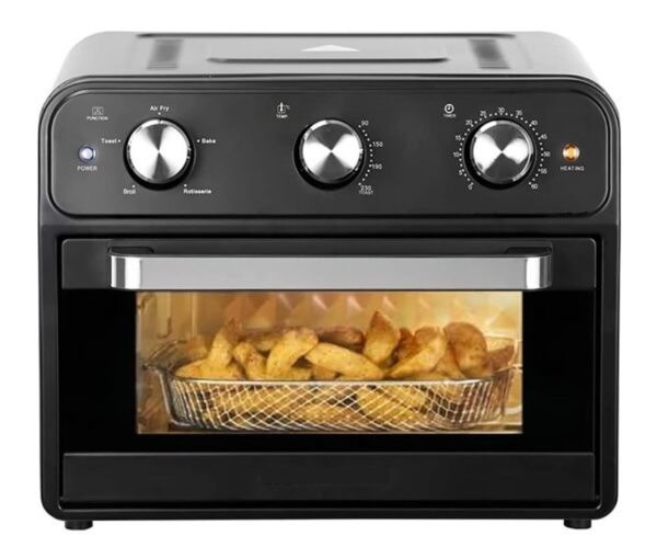 FORNO AD ARIA AIR FRYER 25 - 25LT. FUNZIONE GIRARROSTO + TEGLIA A RETE