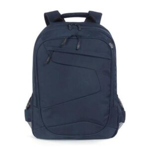 BORSA ZAINO BACKPACK PER NOTEBOOK 17" E MACBOOK PRO 15 e 17" - IN TESSUTO RICICLATO RESINATO TASCA INTERNA E TASCA ESTERNA BLU (BLABK-B)