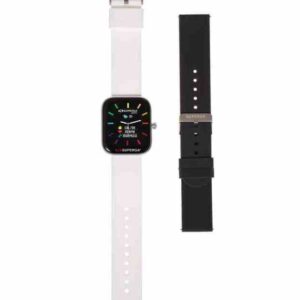 SMARTWATCH SWT-STC002 + CINTURINO UNIKO SILICONE BIANCO O NERO