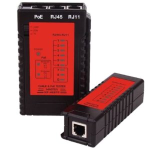 TESTER DI RETE NF-468 NETWORK/TELEPHONE CAVI RJ45/RJ11 UTP