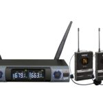RADIOMICROFONO DOPPIO UHF AD ARCHETTO (SET 8302LAV)