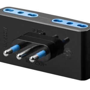 ADATTATORE SPINA ITALIANA 16A TRIPOLARE - 4 PRESE TRIPOLARI MISTE 10/16A (W10250)