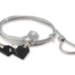 LUCCHETTO PER LAPTOP CON CHIAVE - 1,5 MT (CNBSLOCK15) SILVER