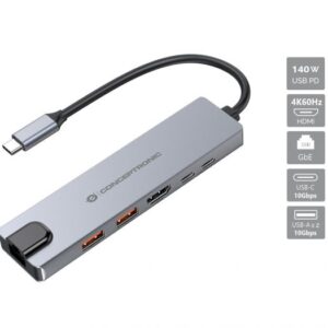 DOCKING STATION DONN29G 6-IN-1 USB3.2/HDMI/USB-A