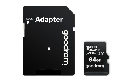 TRANS FLASH MICRO SDXC 64 GB CLASS 10 CON ADATTATORE (M1AA-0640R12)