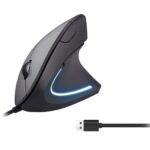 MOUSE ERGONOMICO CON CAVO (USB-A) - VERTICALE (245118)