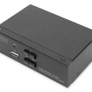 SWITCH KVM 2 PC CON PORTE 2 HDMI E USB (DS-12870)