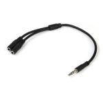 CAVO ADATTATORE JACK 3.5MM MASCHIO A 2X 3.5MM FEMMINA (MQ-8017)