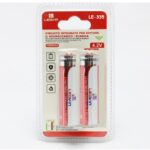 BATTERIA AL LITIO 18650 3,7V 12800MAH 2PZ CON POLO SPORGENTE (LE-335)