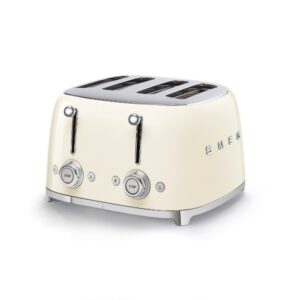 TOSTAPANE TSF03CREU - 4x SLOT - ESTETICA 50'S STYLE - PANNA