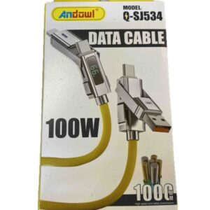 CAVO DATI LED USB-C A LIGHTNING 100W 1MT (Q-SJ534)