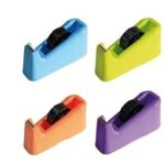 DISPENSER DA BANCO PER NASTRI ADESIVI 33/66 MT - COLORI FLUO ASSORTITI