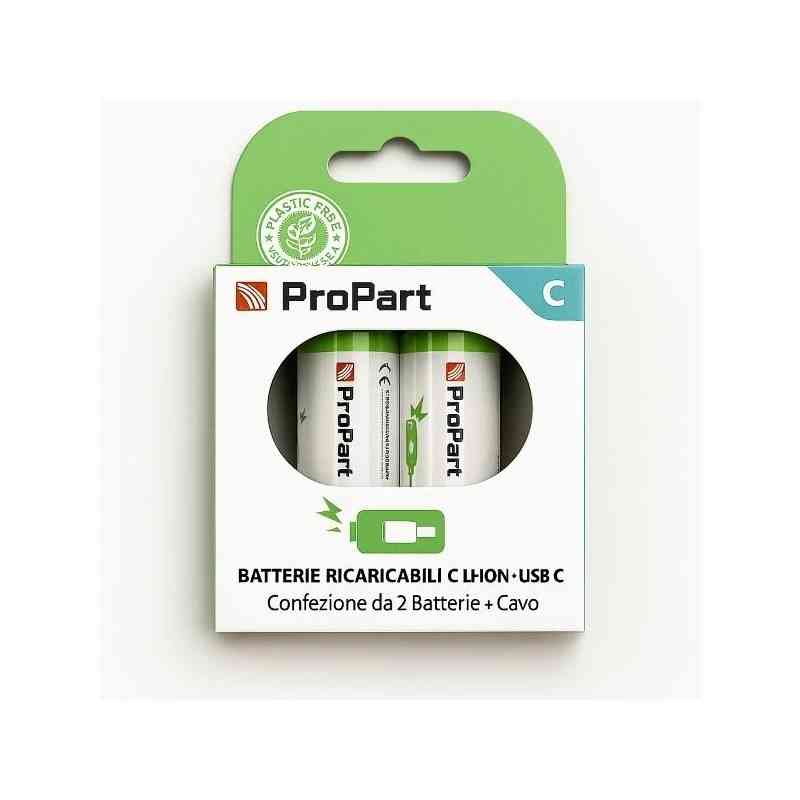 BATTERIE RICARICABILI C USB-C 4200MAH 1.5V - CONF. 2PZ - EK-RB-09 (1INR40/22)