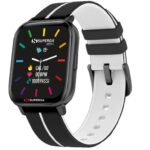 SMARTWATCH SWT-STC017 INK CINTURINO SILICONE NERO-BIANCO / CASSA ALLUMINIO NERO