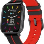 SMARTWATCH SWT-STC018 INK CINTURINO SILICONE NERO-ROSSO / CASSA ALLUMINIO