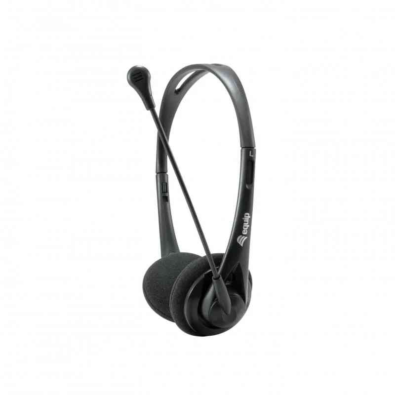 CUFFIE MICROFONO CON CAVO 3.5MM - NERO (245302)