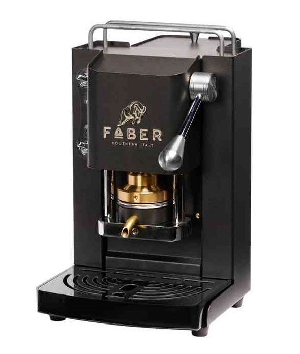 MACCHINA DA CAFFE' A CIALDE MINI PRO DELUXE MAT BLACK CROMO