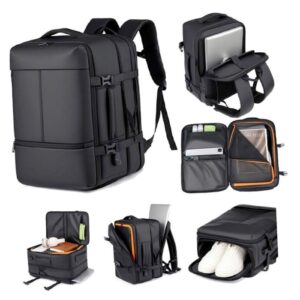 BORSA ZAINO NERA DA VIAGGIO (TNZ01)