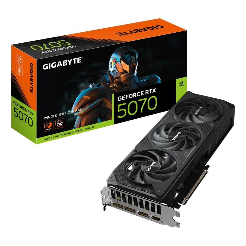 SCHEDA VIDEO GEFORCE RTX 5070 WINDFORCE OC SFF 12G 16GB (GV-N5070WF3OC-12GD)