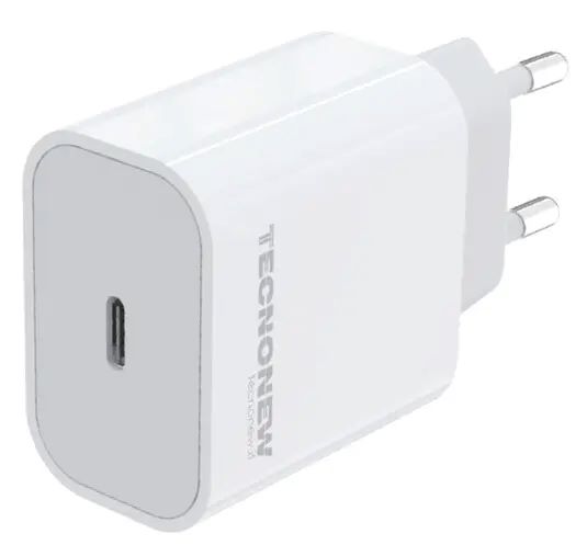CARICATORE AC/USB 1 PORTA TYPE C 3A 20W PD TN-882C-20W